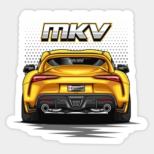 The Legend Supra MK-5 (Brilliant Yellow) Sticker